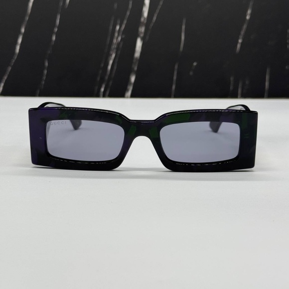 NEW GUCCI SQUARE SUNGLASSES GUCCI GG1425S 003 HAVANA GREY EYEWEAR - Picture 4 of 12